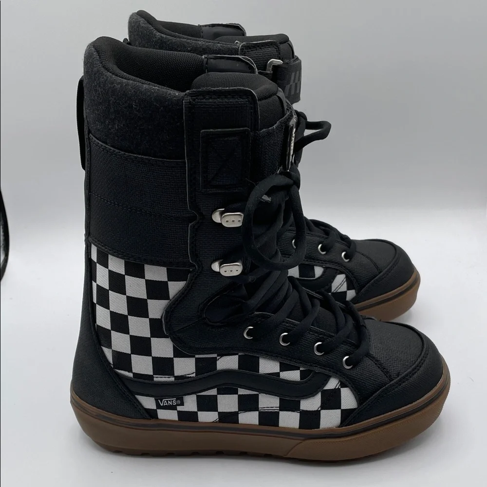 Vans Hi-Standard LL DX Men’s 8.5 Black White Checkerboard Lace Snowboard Boots